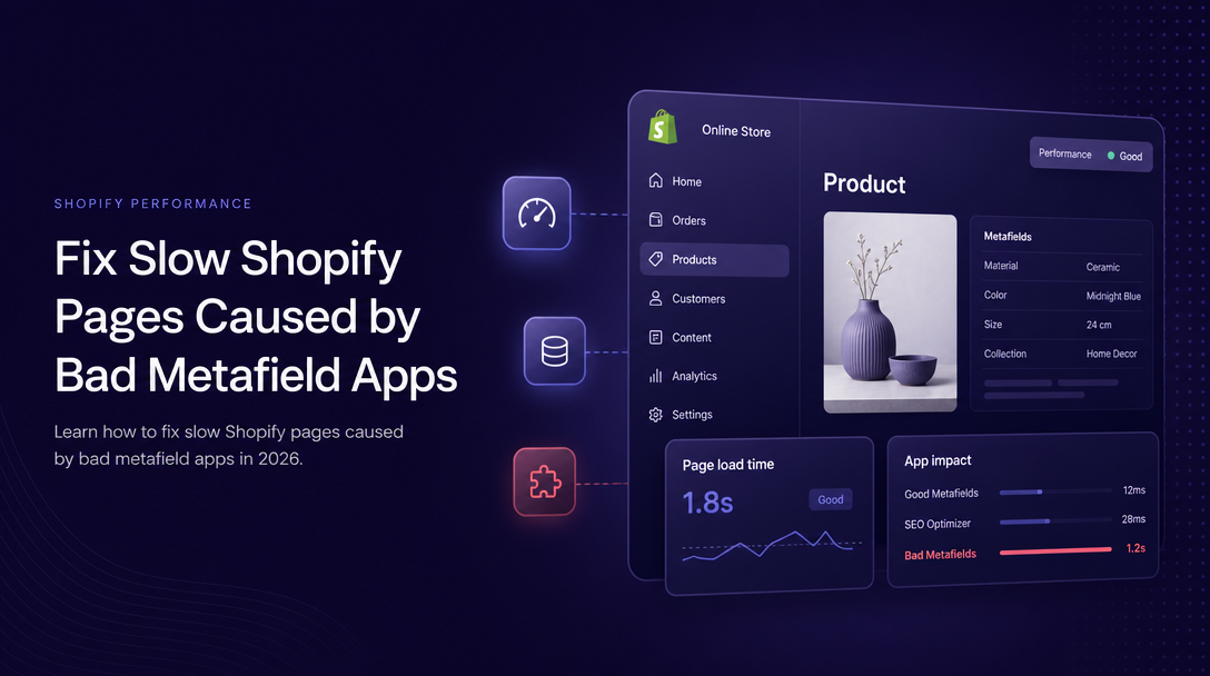 How to Fix Slow Shopify Pages Caused by Bad Metafield Apps image
