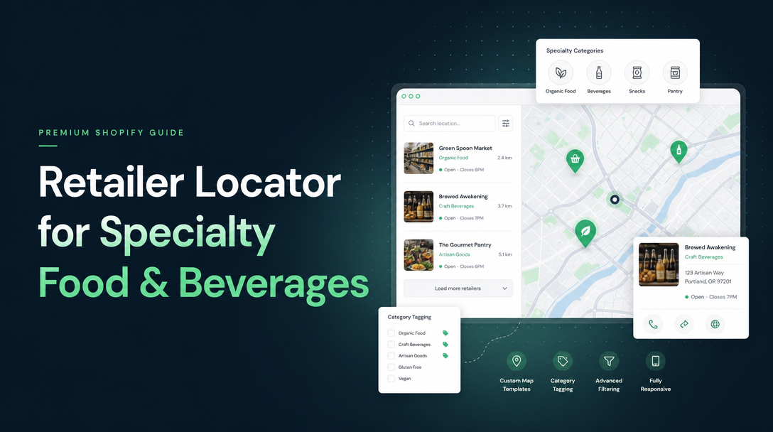 How to Create a Retailer Locator for Specialty Food and Beverages on Shopify image