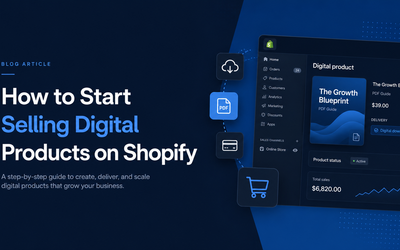 How to Start Selling Digital Products on Shopify article illustartion