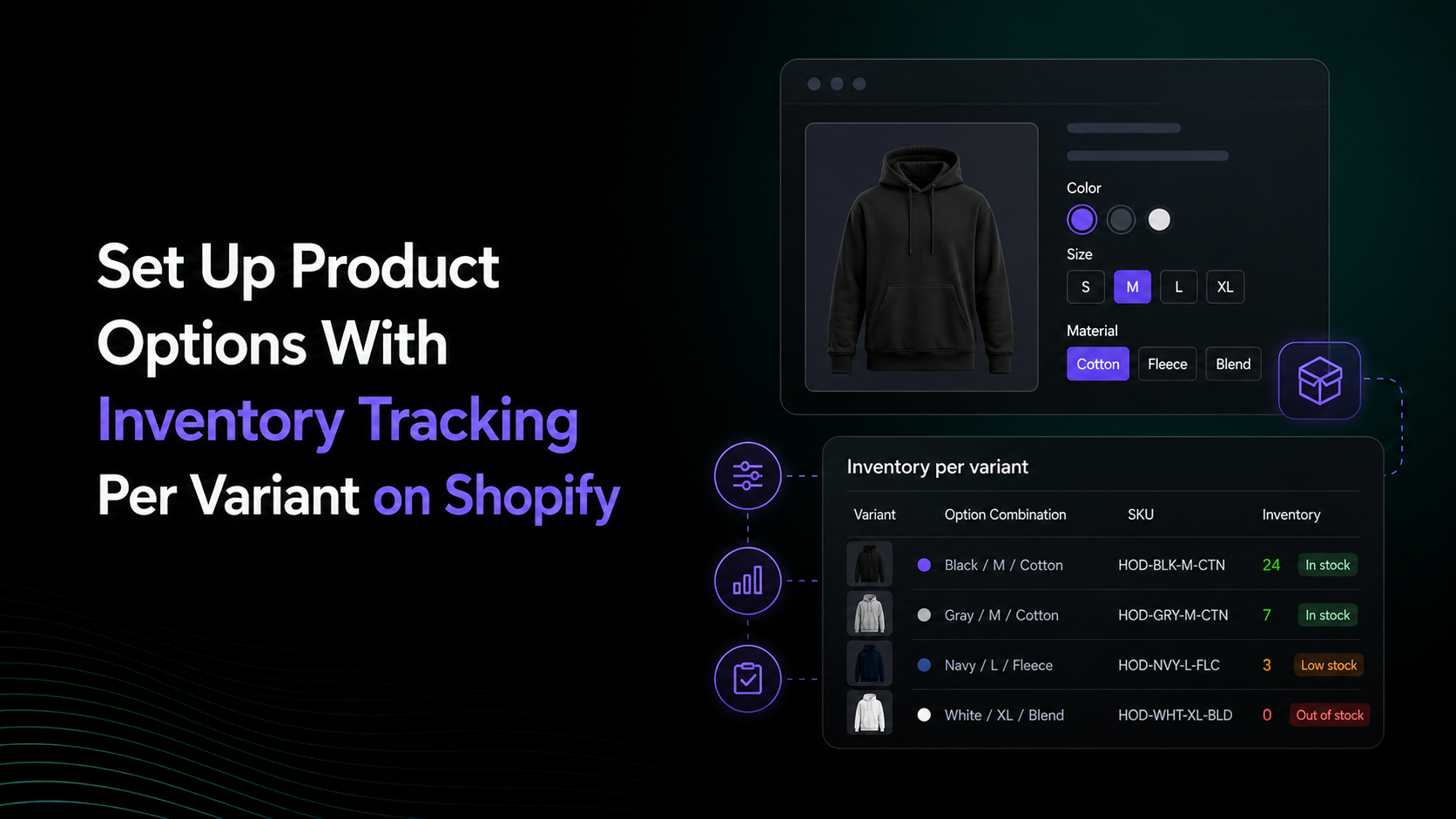 How to Set Up Product Options With Inventory Tracking Per Variant on Shopify image