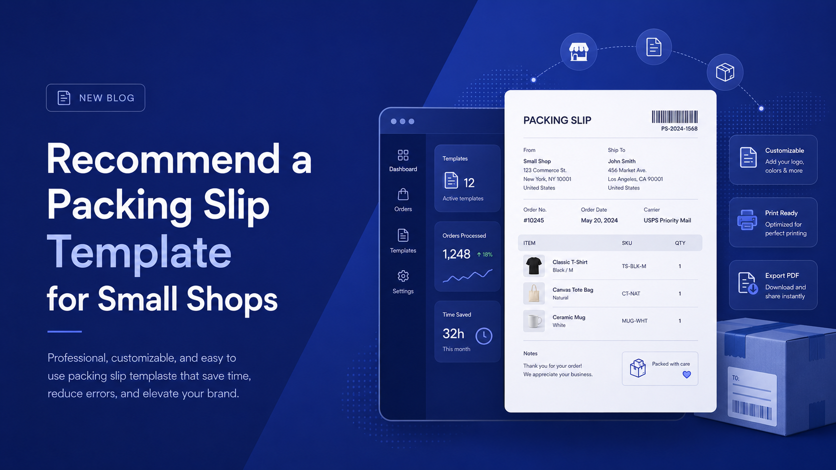 Recommend a Packing Slip Template for Small Shops image