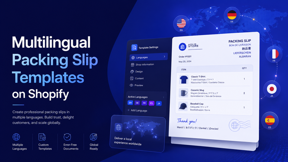 Multilingual Packing Slip Templates on Shopify