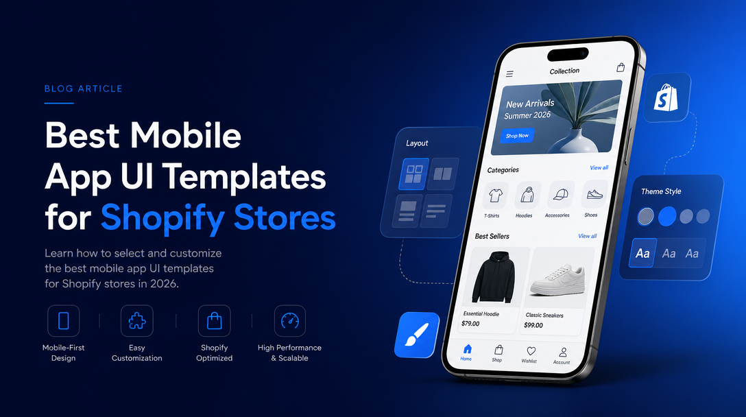 Best Mobile App UI Templates for Shopify Stores image