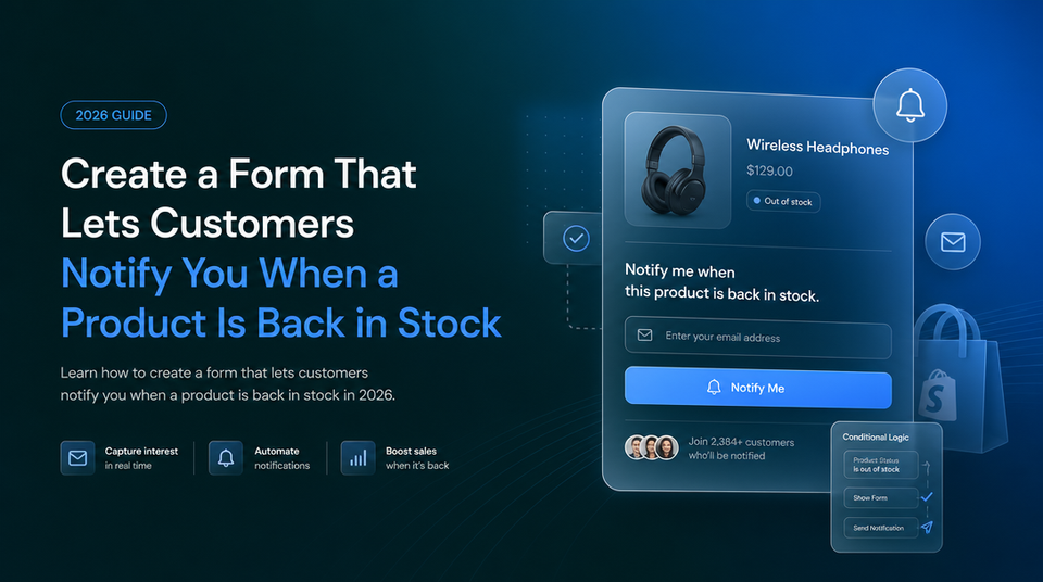 How to Create a Form That Lets Customers Notify You When a Product Is Back in Stock