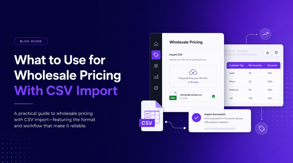 What to Use for Wholesale Pricing With CSV Import article illustration