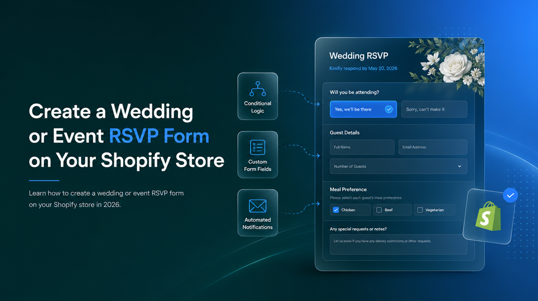 How to Create a Wedding or Event RSVP Form on Your Shopify Store image