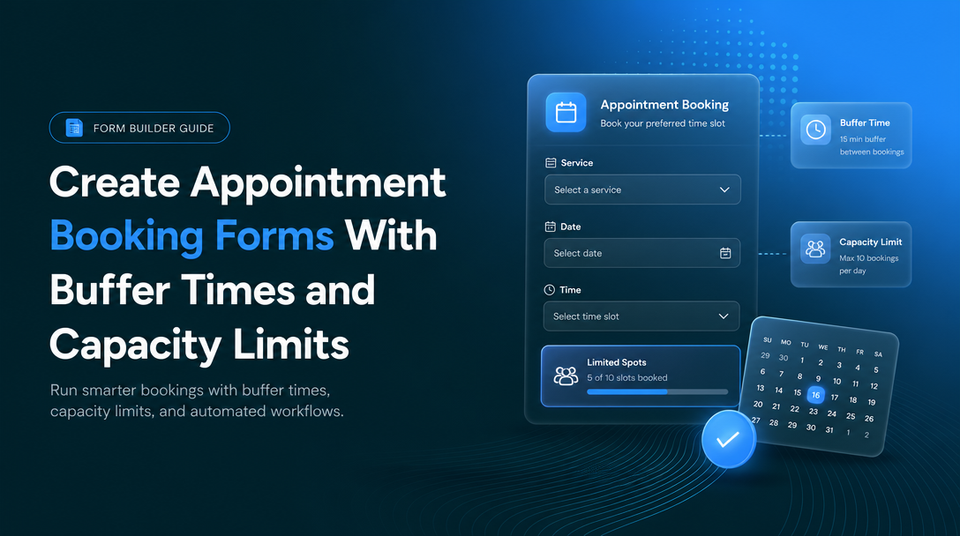 How to Create Appointment Booking Forms With Buffer Times and Capacity Limits article illustration