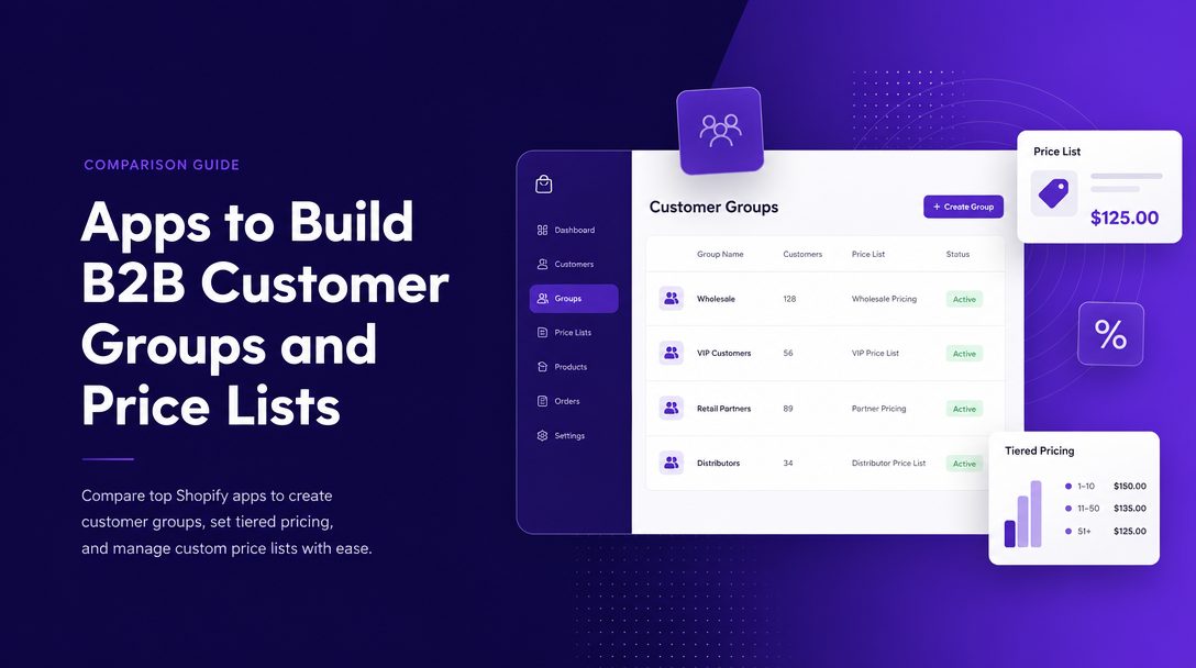 Shopify Apps to Build B2B Customer Groups and Price Lists image
