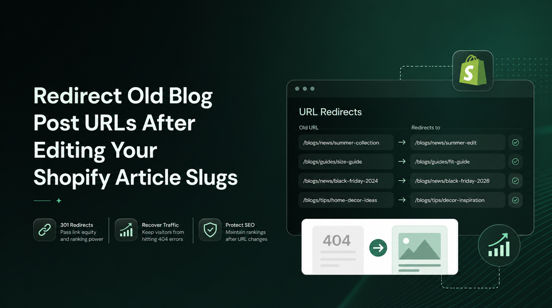 How to Redirect Old Blog Post URLs After Editing Your Shopify Article Slugs image