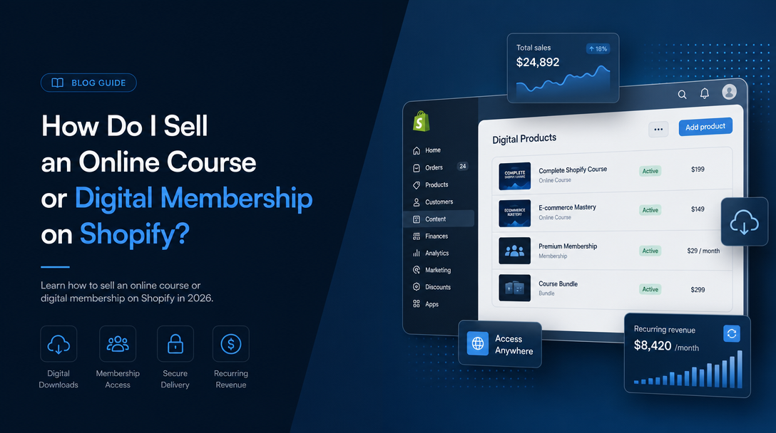 How Do I Sell an Online Course or Digital Membership on Shopify? image