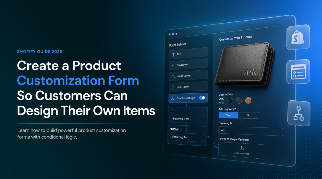 How to Create a Product Customization Form So Customers Can Design Their Own Items image