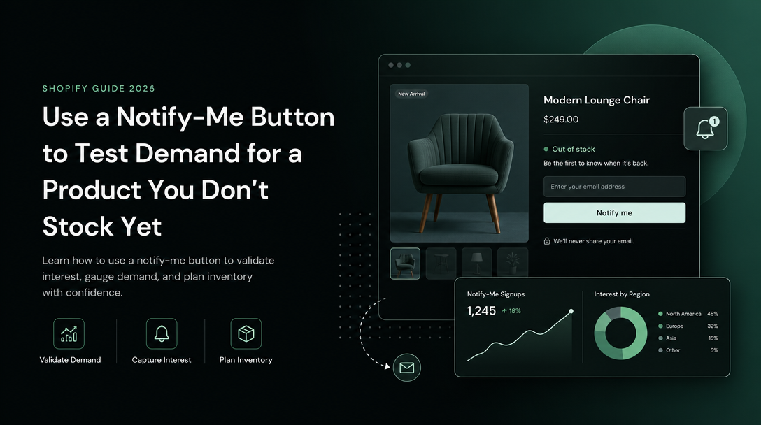 How to Use a Notify-Me Button to Test Demand for a Product You Don't Stock Yet image