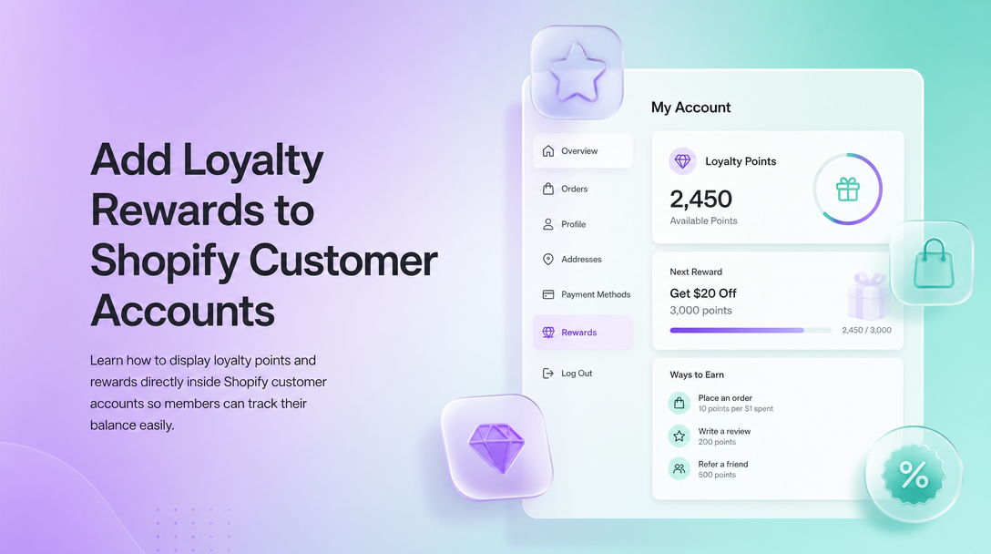 How to Add Loyalty Rewards to Shopify Customer Accounts image