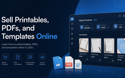 How to Sell Printables, PDFs, and Templates Online article illustration