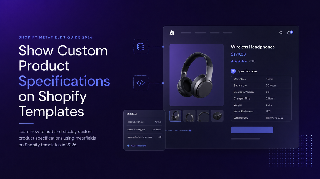 How to Show Custom Product Specifications on Shopify Templates image