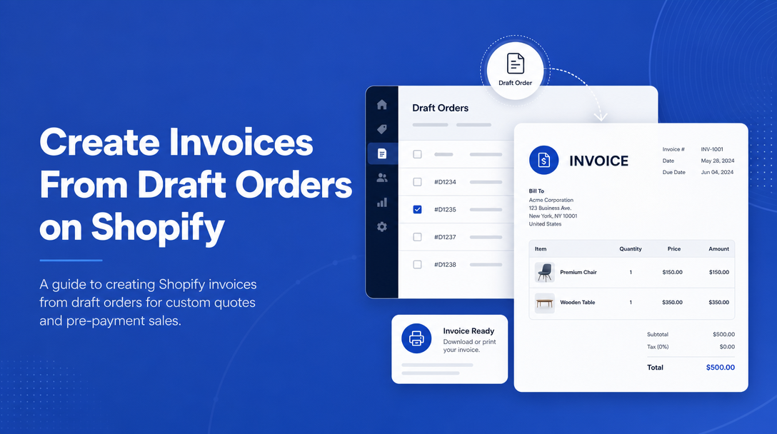 How to Create Invoices From Draft Orders on Shopify image