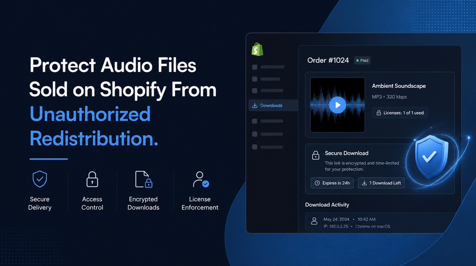 How to Protect Audio Files Sold on Shopify From Unauthorized Redistribution article illustration