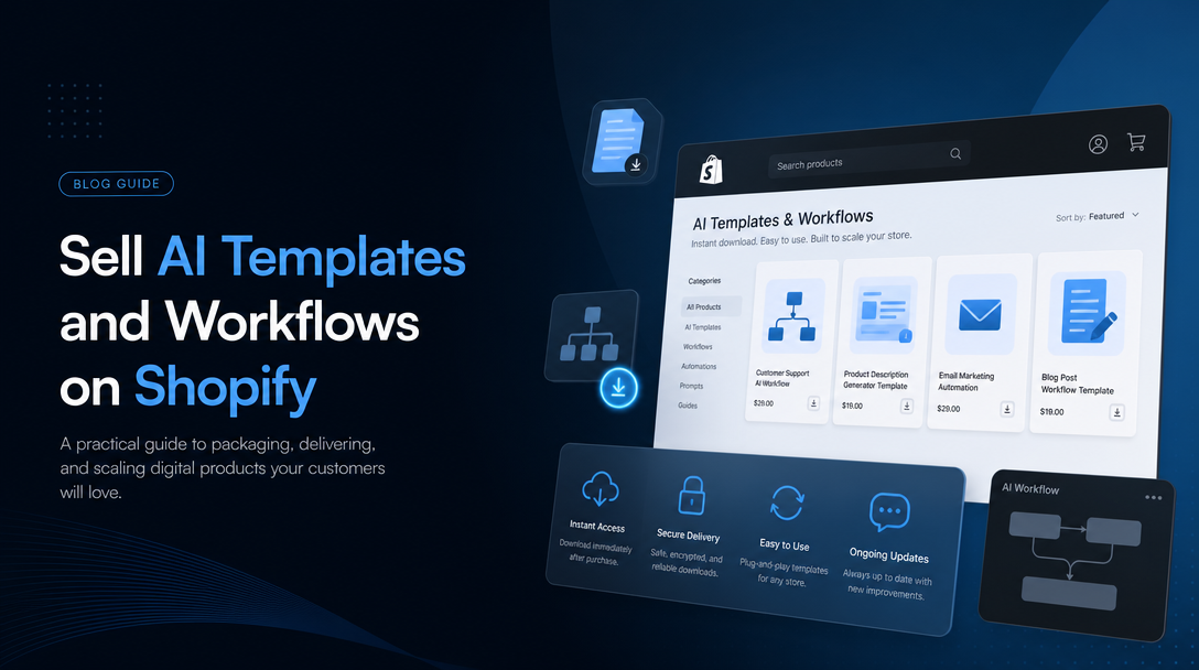 How to Sell AI Templates and Workflows on Shopify image