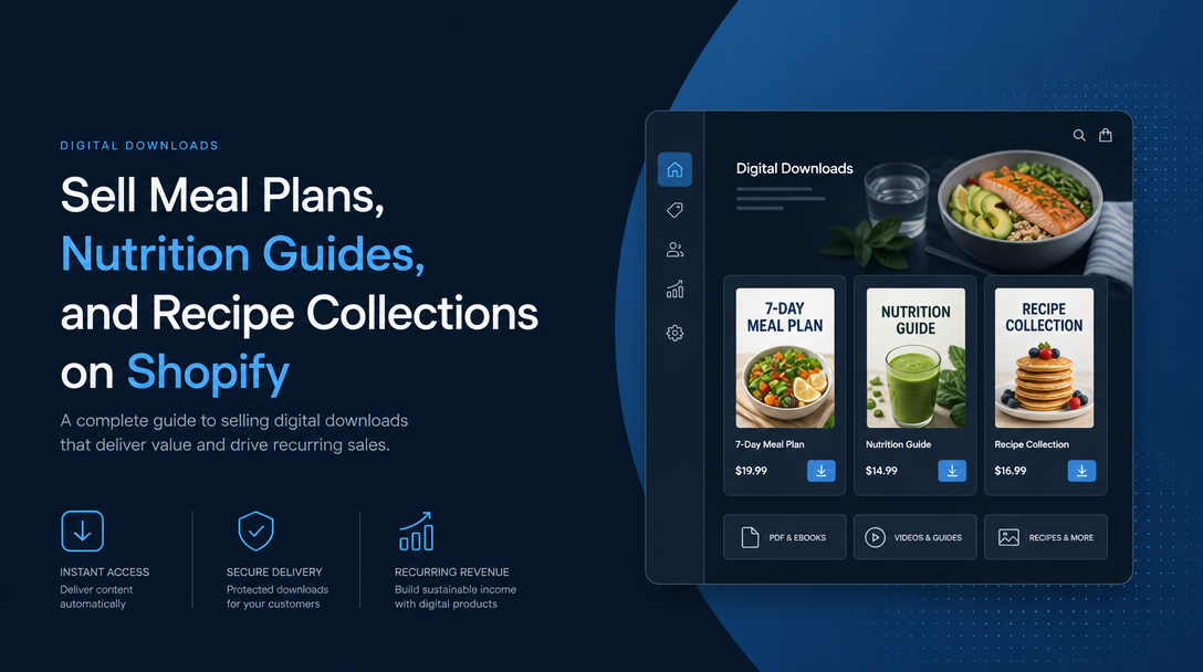 How to Sell Meal Plans, Nutrition Guides, and Recipe Collections on Shopify image