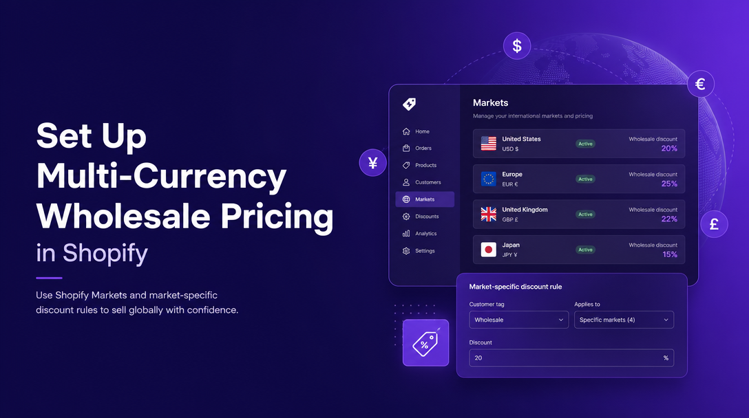 How to Set Up Multi-Currency Wholesale Pricing in Shopify image