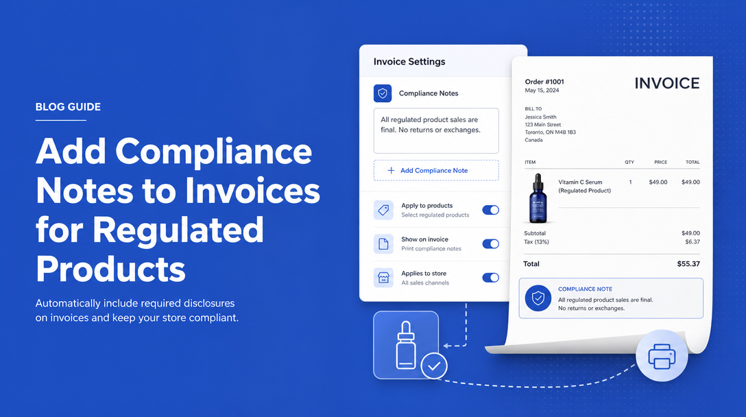 How to Add Compliance Notes to Invoices for Regulated Products image