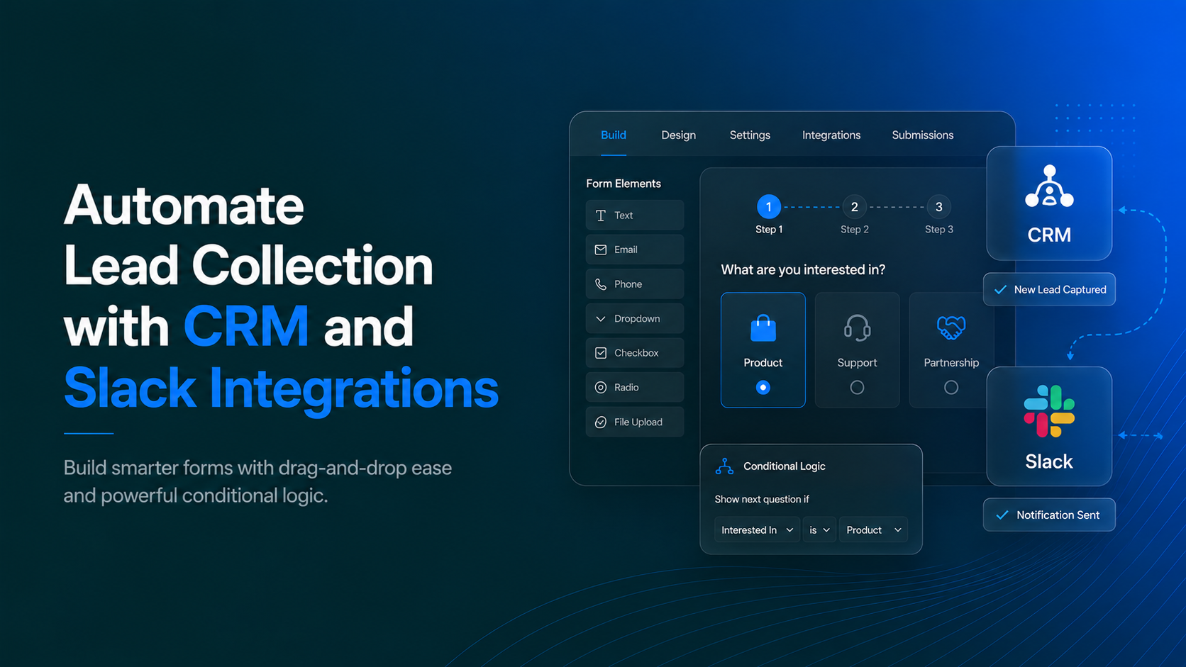 Which Form Builder Integrates with CRM and Slack? image