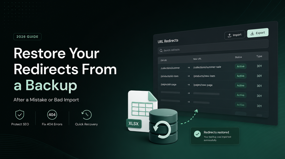 How to Restore Your Redirects From a Backup After a Mistake or Bad Import image