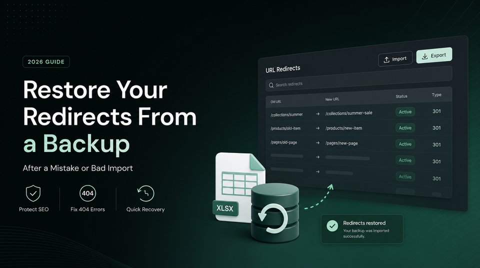 How to Restore Your Redirects From a Backup After a Mistake or Bad Import article illustration
