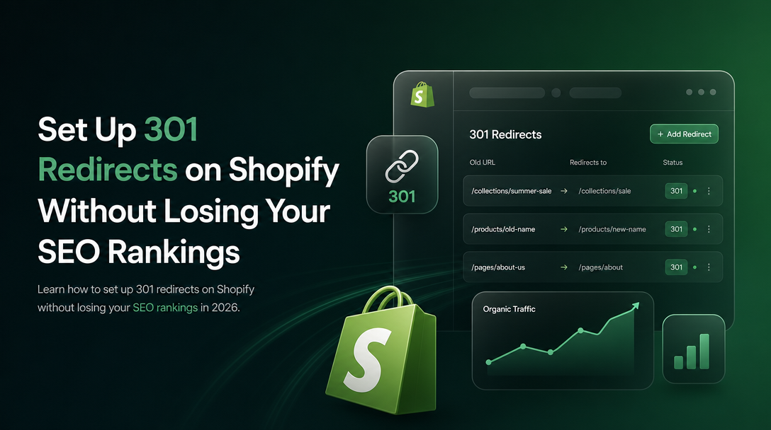 How to Set Up 301 Redirects on Shopify Without Losing Your SEO Rankings image