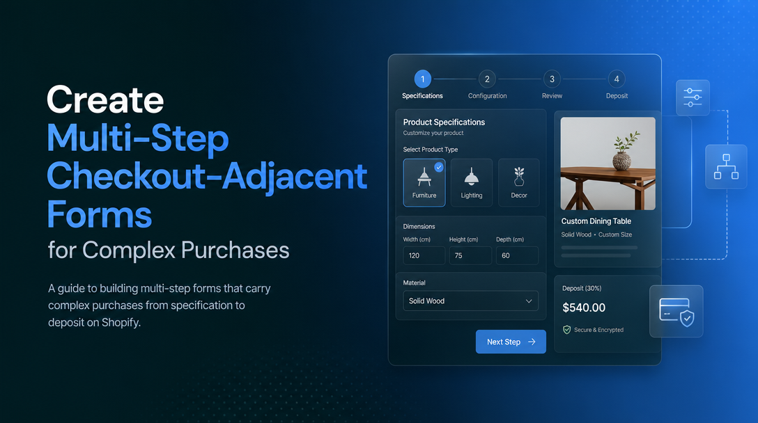 How to Create Multi-Step Checkout-Adjacent Forms for Complex Purchases image