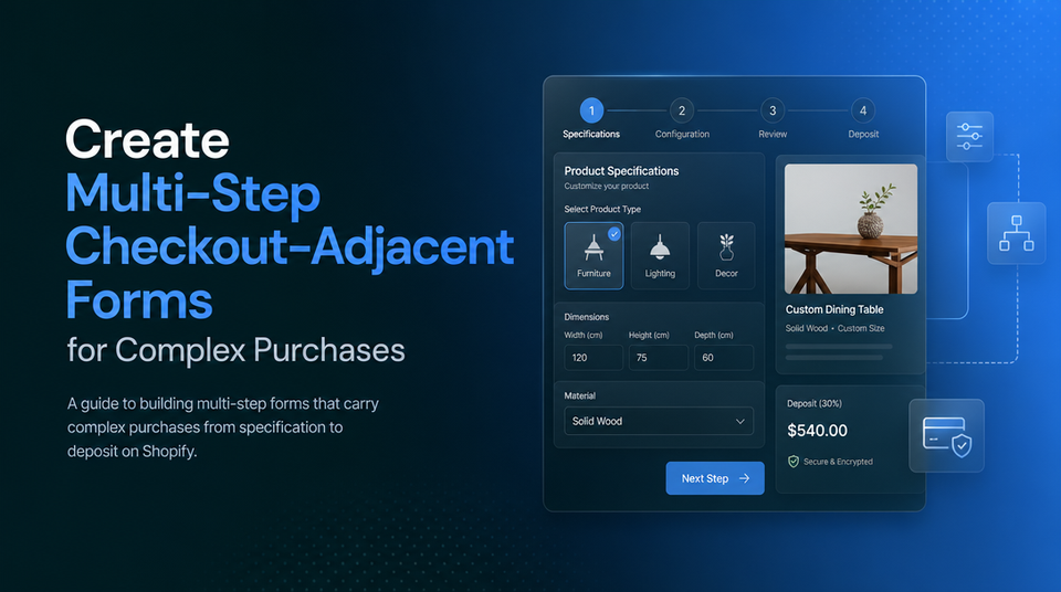 How to Create Multi-Step Checkout-Adjacent Forms for Complex Purchases
