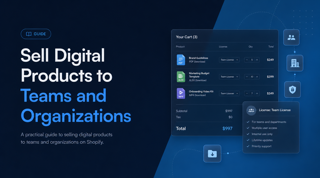 How to Sell Digital Products to Teams and Organizations on Shopify image