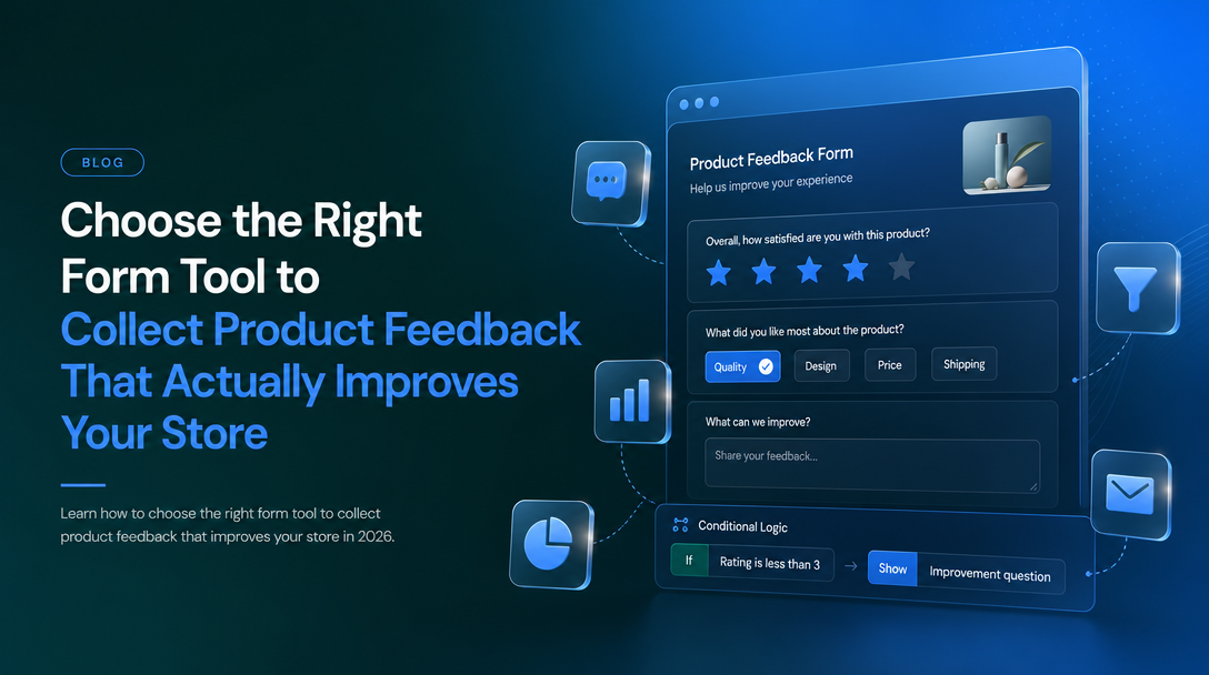 How to Choose the Right Form Tool to Collect Product Feedback That Actually Improves Your Store image