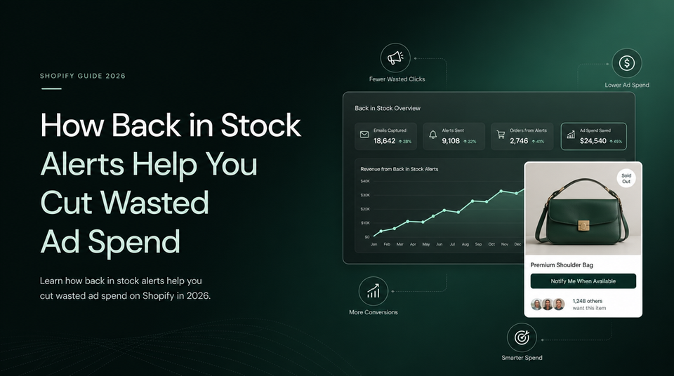 How Back in Stock Alerts Help You Cut Wasted Ad Spend