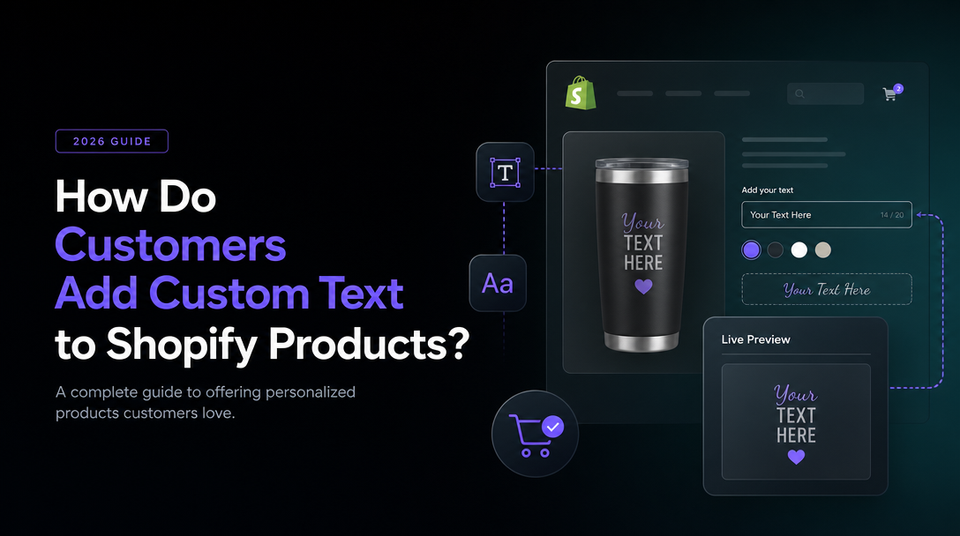 How Do Customers Add Custom Text to Shopify Products?