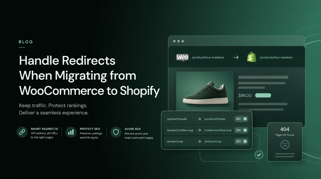 How to Handle Redirects When Migrating from WooCommerce to Shopify image