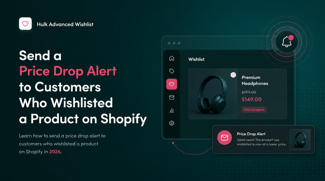 How to Send a Price Drop Alert to Customers Who Wishlisted a Product on Shopify image