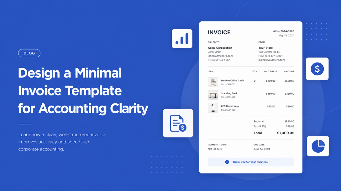 How to design a minimal invoice template that improves accounting clarity image