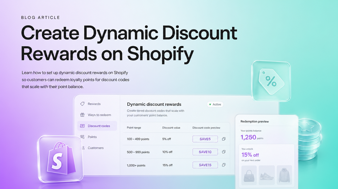 How to Create Dynamic Discount Rewards on Shopify image
