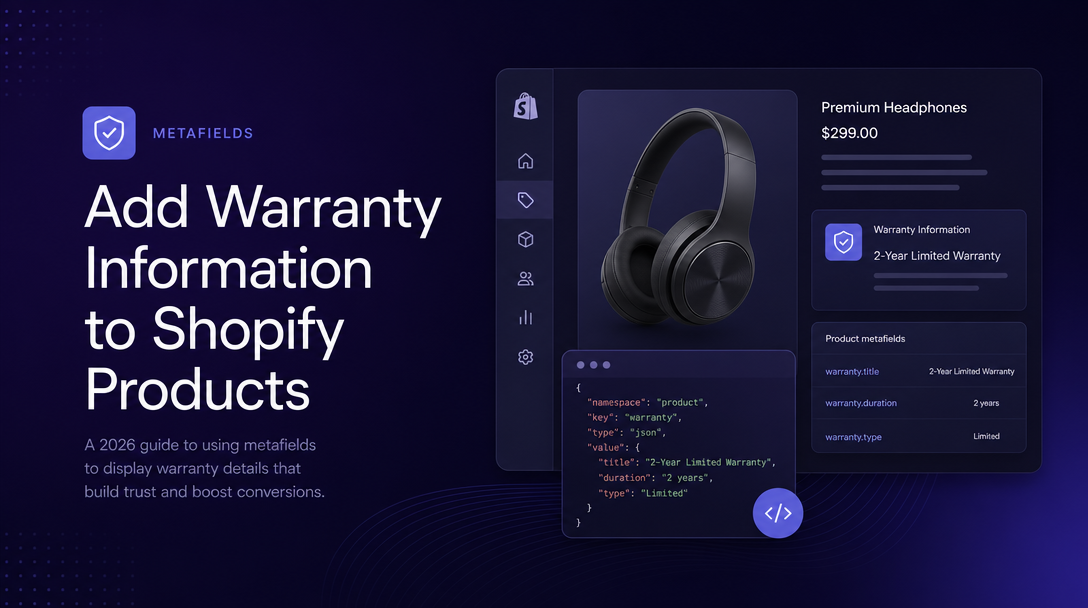 How to Add Warranty Information to Shopify Products image