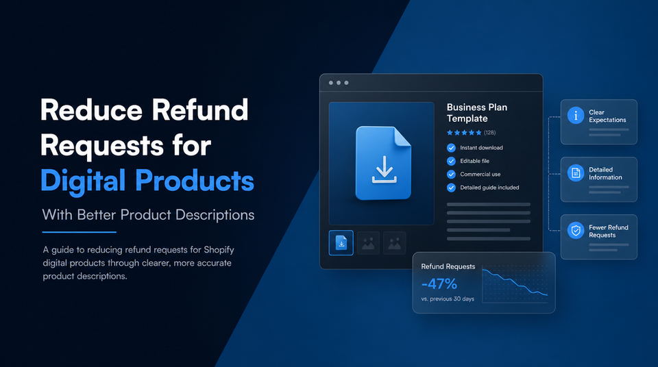 How to Reduce Refund Requests for Digital Products With Better Product Descriptions article illustration