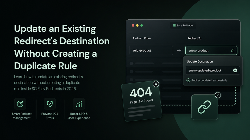 How to Update an Existing Redirect's Destination Without Creating a Duplicate Rule article illustration