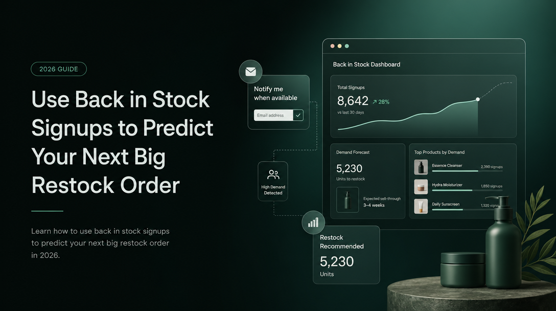 How to Use Back in Stock Signups to Predict Your Next Big Restock Order image
