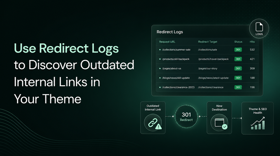 How to Use Redirect Logs to Discover Outdated Internal Links in Your Theme article illustration
