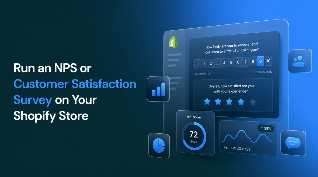 How to Run an NPS or Customer Satisfaction Survey on Your Shopify Store image