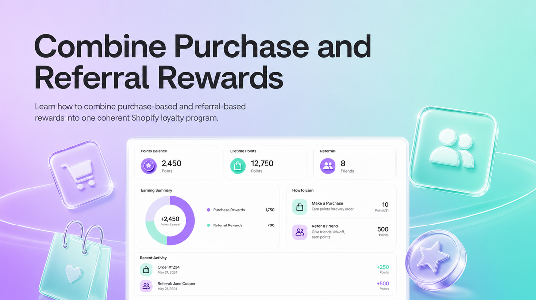 How to Combine Purchase and Referral Rewards on Shopify image