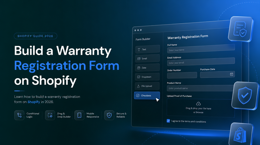 How to Build a Warranty Registration Form on Shopify image