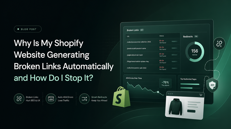 Why Is My Shopify Website Generating Broken Links Automatically and How Do I Stop It? article illustration