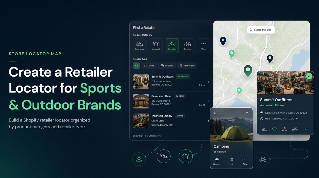 How to Create a Retailer Locator for Sports and Outdoor Brands on Shopify image
