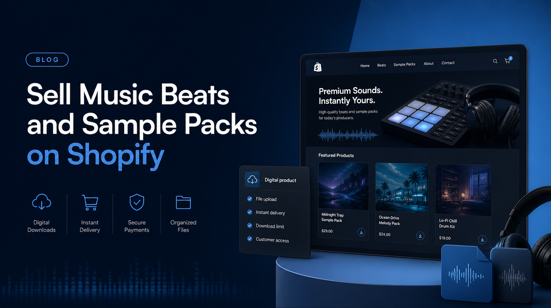 How to Sell Music Beats and Sample Packs on Shopify image